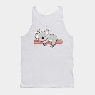 cute koala sleeping fast Tank Top